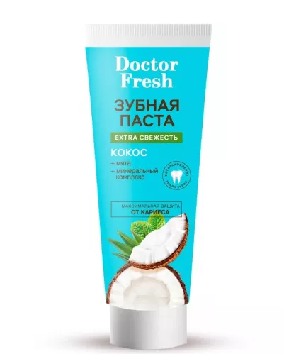 Зубная паста Фитокосметик Doctor Fresh Extra свежесть Кокос 75 мл – 2