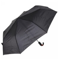 Зонт Ультрамарин Томас  мужской полуавтомат цвет Черный ручка крючок d-98 см