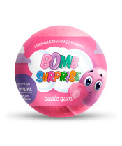 Шипучая бомбочка для ванны Фитокосметик Bomb Surprise Bubble gum с игрушкой 115 гр