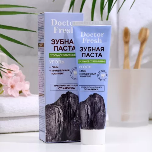 Зубная паста Фитокосметик Doctor Fresh Угольное отбеливание 75 мл – 2