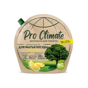 Средство для мытья посуды Pro Climate Сочный лимон биоразлагаемый в мягкой упаковке 700 мл