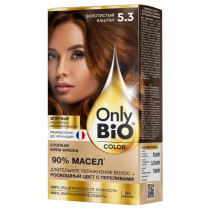 Крем-краска для волос Only Bio Color стойкая тон 5.3 Золотистый каштан 115 мл 