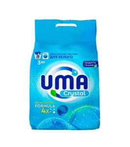 Стиральный порошок UMA Cristal для белого белья 3кг