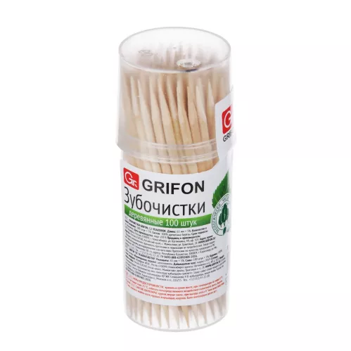 Зубочистки Grifon деревянные 100 шт – 1