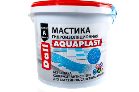 Мастика Dali Аквапласт голубой 2.5 л