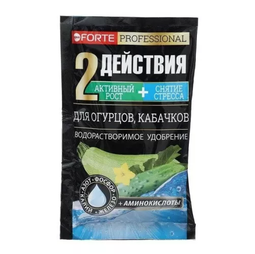 Удобрение Bona Forte Professional Для огурцов и кабачков с аминокислотами водорастворимое 100 гр – 1