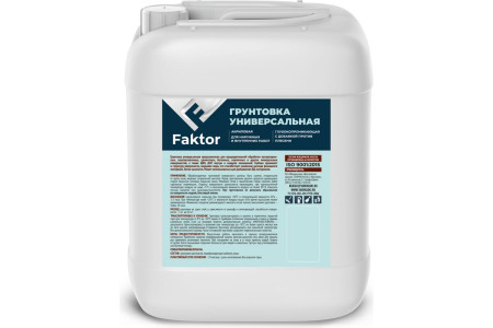 Грунтовка акриловая Faktor универсальная 5 кг