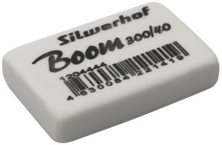Ластик  Silwerhof Boom белый 35.5х23х8 мм
