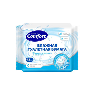 Туалетная бумага влажная Comfort smart 42 шт