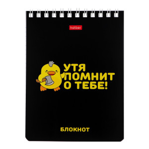 Блокнот Hatber УтяКря А6 40 л клетка