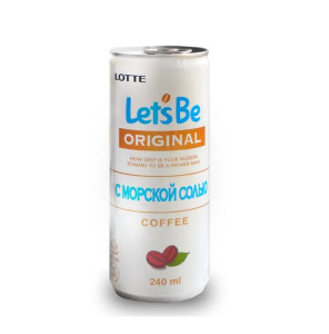 Напиток Lotte Let's be Sea Salt кофейный 240 мл