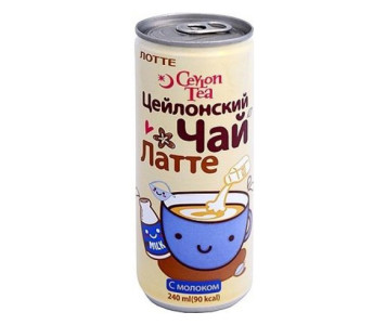 Напиток безалкогольный Lotte цейлонский чай с молоком 240 мл