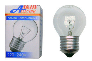 Лампа накаливания АктивЭлектро ДШ-230-40Вт Е27 шар