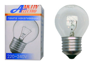 Лампа накаливания АктивЭлектро ДШ-230-60Вт Е27 шар