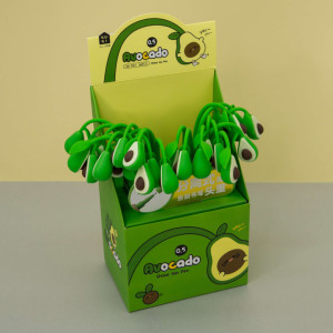 Ручка шариковая MilotaBox Funny avocado синяя