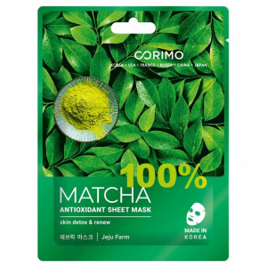 Маска для лица Corimo антиоксидант 100% Матча  22 гр