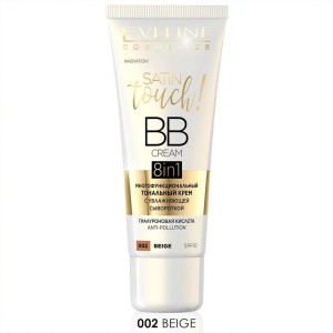 Тональный крем Eveline Touch BB Cream 8 в 1 с увлажняющей сывороткой тон 002 Бежевый атлас 30 мл - 1
