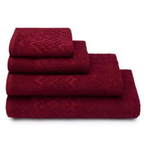 Полотенце  Cleanelly махровое цвет Бордовый 50х90 см