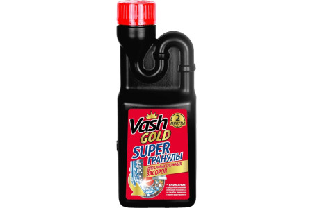Средство для удаления засоров Vash Gold 600г гранулы