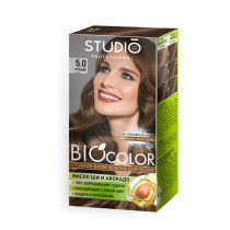 Краска для волос Studio Professional Biocolor тон 5.0 Русый 50 мл