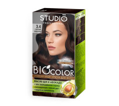 Краска для волос Studio Professional Biocolor тон 3.4 Горячий шоколад 50 мл