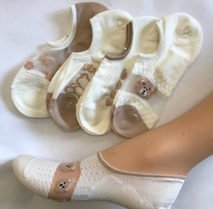 Носки Hobby Line женские Мишки невидимые размер 36-40