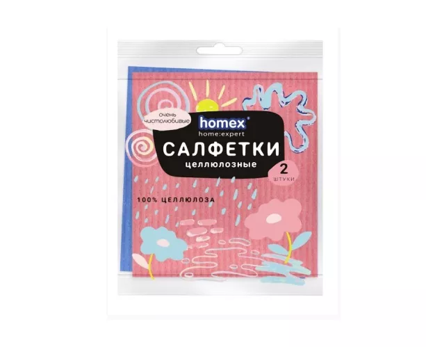 Салфетка для уборки Homex Очень Чистолюбивые 15*15 см 3 шт – 1