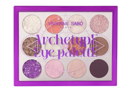 Палетка теней для век Vivienne Sabo Archetype eye palette тон 01 матовые сияющие металлические оттенки с глиттером 12 гр - 1