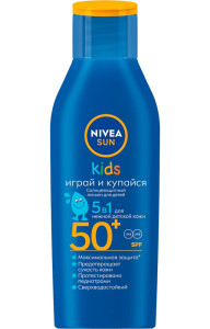 Солнцезащитный лосьон Nivea Sun Kids Играй и купайся SPF 50+ 200 мл