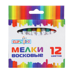 Мелки цветные ClipStudio 12 шт