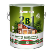 Защитно-декоративное покрытие для древесины Акватекс 2 в 1 Венге 2.7 л