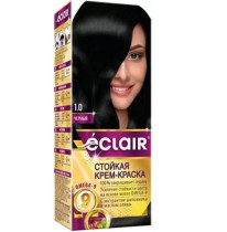 Крем-краска для волос Eclair Omega 9 тон 1.0 Черный 120 мл