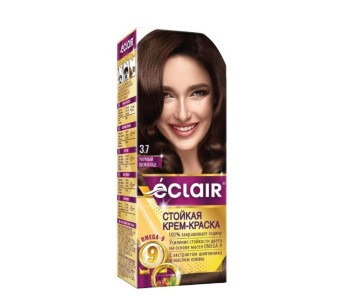 Крем-краска для волос Eclair Omega 9 тон 3.70 Темный шоколад 120 мл