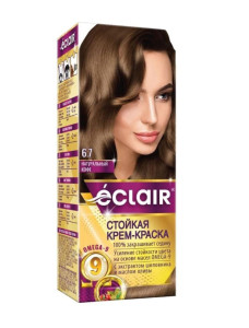 Крем-краска для волос Eclair Omega 9 тон 6.7 Натуральный кофе 120 мл