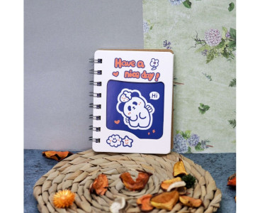 Блокнот iLikeGift Panda nice day 8.4*11 см цвет Голобуй