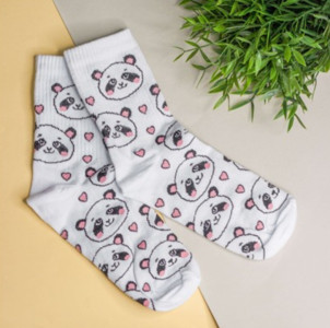 Носки iLikeGift Sweet panda размер 35-40