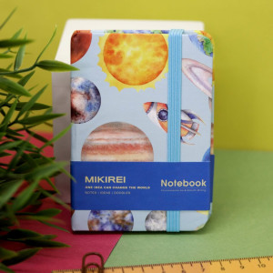 Блокнот iLikeGift Planets 7.5*10.5 см цвет Голубой