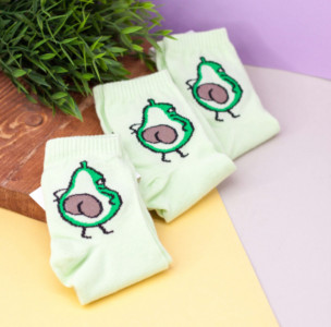 Носки iLikeGift Two Avocado размер 35-40