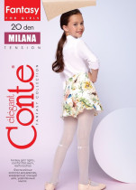 Колготки Conte Milana 20 den цвет milk имитация гольф размер 128-134 
