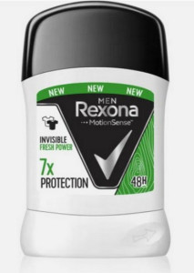 Дезодорант-антиперспирант стик Rexona Invisible Fresh Power 50 мл
