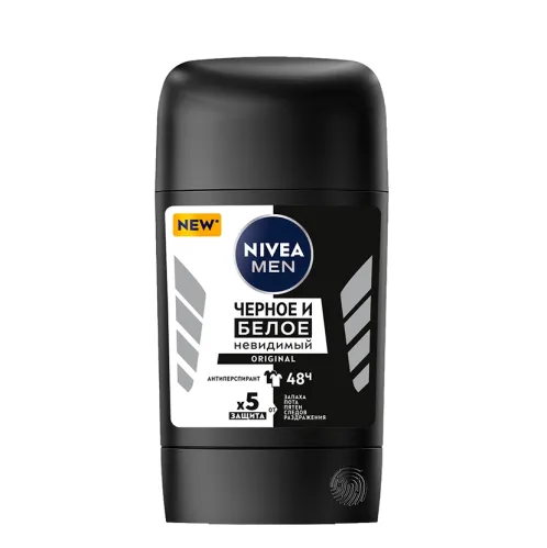Дезодорант-антиперспирант стик Nivea Черное и Белое 50 мл – 1