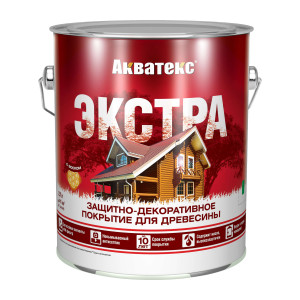 Защитно-декоративное покрытие для древесины Акватекс Экстра Дуб 0.8 л - 1