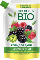 Гель для душа Прелесть Bio мягкая упаковка Свежесть ягод 1 л