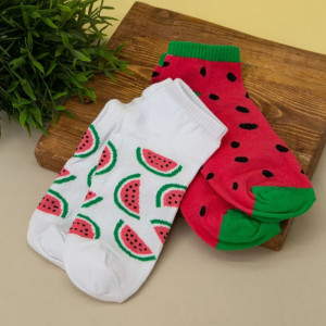 Носки iLikeGift женские Watermelon Red and White размер 35-40