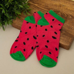 Носки iLikeGift женские Watermelon красные размер 35-40