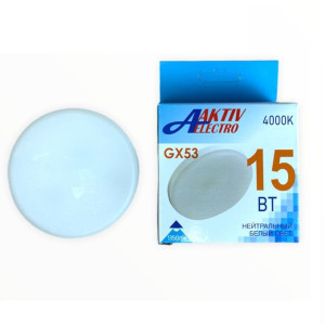 Лампа светодиодная  АктивЭлектро Regular LED-GX53 15Вт 175-265В 4000К 1300Лм