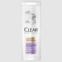 Шампунь для волос Clear Derma Therapy Комфорт и увлажнение 380 мл