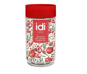 Банка для хранения Idiland цвет Красный 1 л