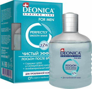 Лосьон после бритья Deonica For Men чистый эффект 90 мл