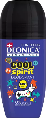 Дезодорант шариковый Deonica For Teens Cool Spirit для детей 50 мл – 1